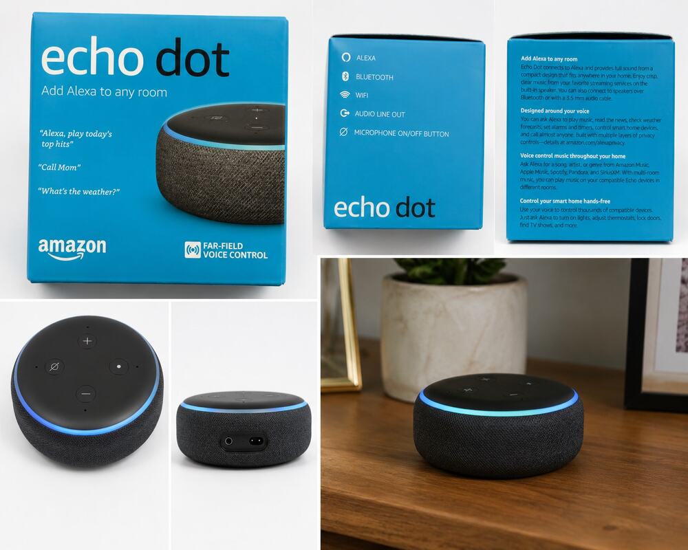 Amazon Echo Dot (3rd Generation) Smart Speaker with Alexa